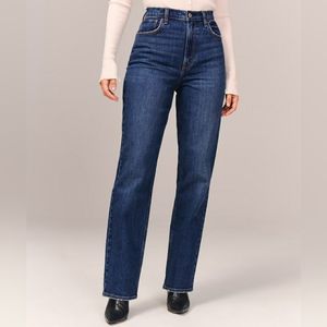 Abercrombie 90's Straight Leg High Rise Jeans